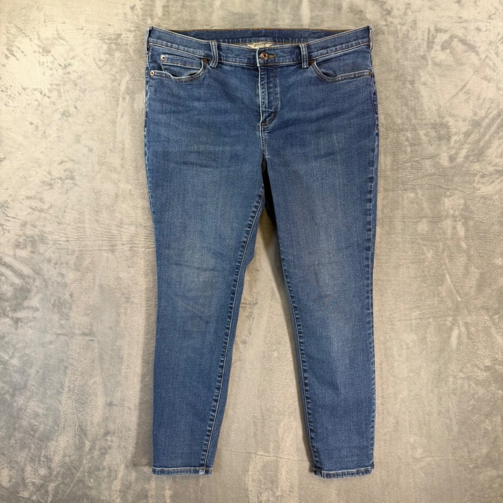 Duluth Trading Skinny Jeans Women's‎ Size 14 Short Blue Denim Pants